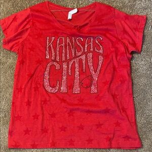 Red Kansas City Graphic T-Shirt